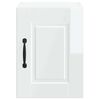 vidaXL Armoire de cuisine 2 pcs Blanc brillant 30 x 31 x 40 cm