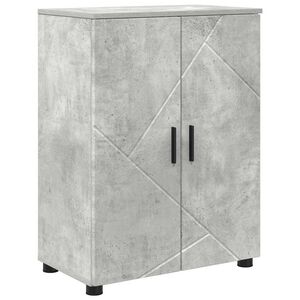 vidaXL Cabinet de salle de bain avec porte Gris b&eacute;ton 60 x 35 x 80 cm