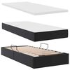vidaXL Lit avec rangement et matelas Noir 100 x 200 cm Simili cuir