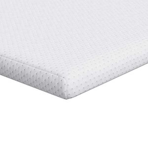 vidaXL Surmatelas Blanc 80 x 200 cm Tissu Jacquard