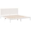 vidaXL Cadre de lit extra long sans matelas 180x210 cm bois massif