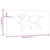 vidaXL D&eacute;coration murale jardin 105x55 cm design de carte du monde