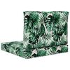 vidaXL Coussin de canap&eacute; d'ext&eacute;rieur 2 pcs Motif feuille Polyester