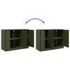 vidaXL Buffet vert olive 99x39x73 cm acier