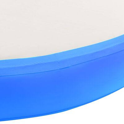 vidaXL Tapis gonflable de gymnastique avec pompe 100x100x20cm PVC Bleu