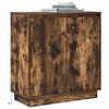 vidaXL Buffet LED Ch&ecirc;ne fum&eacute; 71 x 34,5 x 75 cm Bois d'ing&eacute;nierie