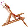 vidaXL Chaises de plage pliables lot de 2 rouge tissu