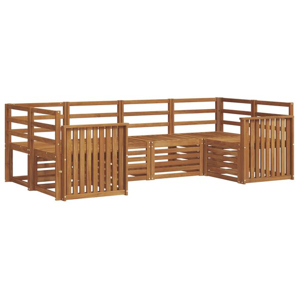vidaXL Ensembles de canap&eacute;s 6 pcs Naturel Bois d'Acacia Massif
