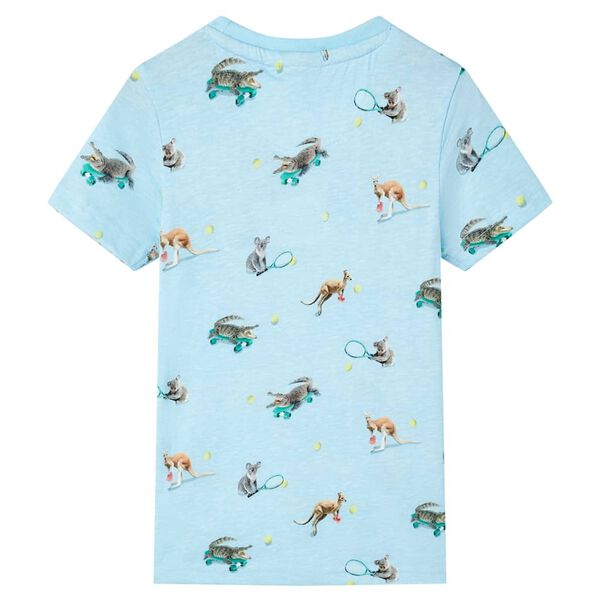 T-shirt pour enfants m&eacute;lange bleu clair 104