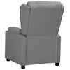 vidaXL Fauteuil Gris Similicuir