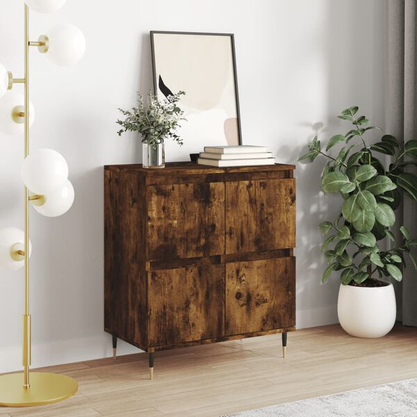 vidaXL Buffet Ch&ecirc;ne fum&eacute; 60x35x70 cm Bois d'ing&eacute;nierie