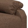 vidaXL Fauteuil inclinable Marron Tissu