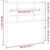 vidaXL T&ecirc;te de lit de remplacement m&eacute;tal blanc 100 cm