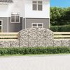 vidaXL Panier de gabions arqué 200x50x120/140 cm Fer galvanisé