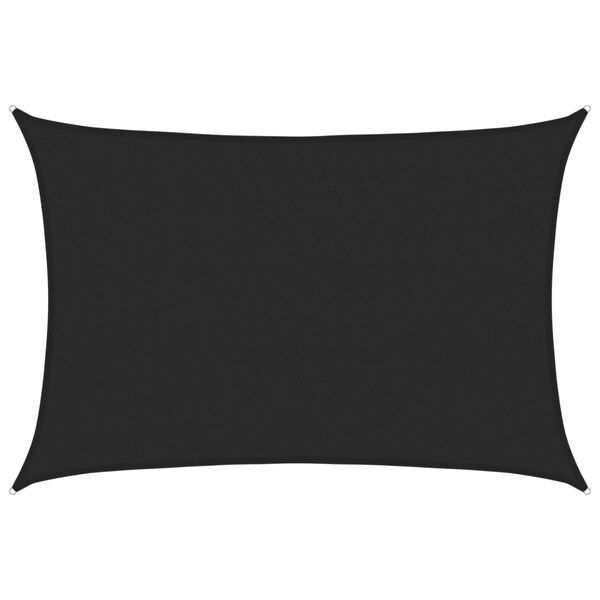 vidaXL Voile d'ombrage 160 g/m&sup2; Noir 4x5 m PEHD