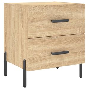 vidaXL Table de chevet ch&ecirc;ne sonoma 40x35x47,5 cm bois d&rsquo;ing&eacute;nierie
