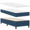 vidaXL Lit &agrave; ressorts avec matelas Bleu 80 x 200 cm tissu