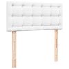 vidaXL Lit ottoman avec matelas blanc 80x200 cm similicuir