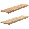 vidaXL Appuis de fen&ecirc;tre 2 pcs non trait&eacute; 110x25x2cm bois ch&ecirc;ne massif