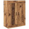 vidaXL Haut Armoire avec tiroir 2 pcs Bois ancien Bois d'ing&eacute;nierie
