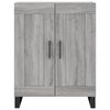 vidaXL Buffet haut Sonoma gris 69,5x34x180 cm Bois d'ing&eacute;nierie