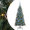 vidaXL Sapin de No&euml;l artificiel Vert 120 cm PVC, plastique et acier