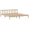 vidaXL Lit biblioth&egrave;que sans matelas 200x200 cm bois massif de pin