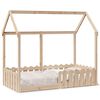 vidaXL Cadre de lit d'enfants forme de maison sans matelas pin massif