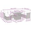 vidaXL Salon de jardin 9 pcs avec coussins gris r&eacute;sine tress&eacute;e