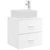vidaXL Vanit&eacute; de lavabo mural Blanc 49,5 x 41 x 63 cm