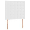 vidaXL Lit de Rangement Blanc pur 90 x 200 cm Cuir synth&eacute;tique