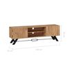 vidaXL Meuble TV 140x30x45 cm Bois d'acacia massif