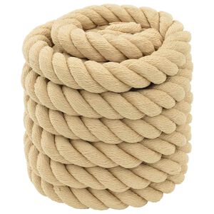 vidaXL Corde de bateau 3 mm 25 m Naturel