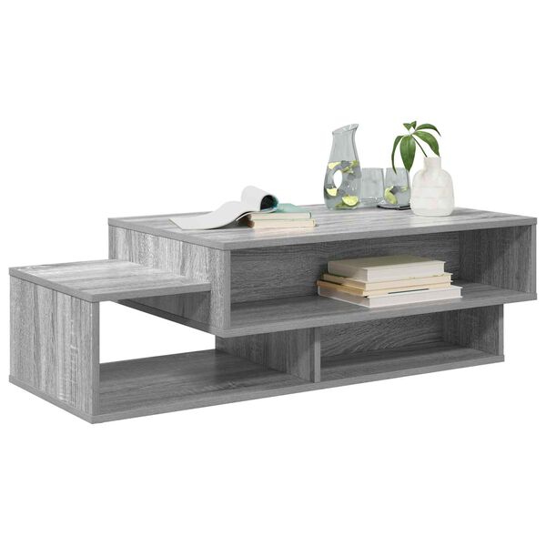 vidaXL Table basse Gris Sonoma 105 x 50 x 32,5 cm Bois d'ing&eacute;nierie