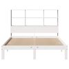 vidaXL Lit biblioth&egrave;que sans matelas blanc 120x190 cm bois pin massif