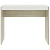 vidaXL Bureau Blanc et ch&ecirc;ne sonoma 90x40x72 cm Bois d'ing&eacute;nierie