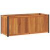 vidaXL Jardini&egrave;re 110x45x44 cm bois massif d'acacia et acier