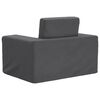 vidaXL Canap&eacute;-lit pour enfants Anthracite Peluche douce