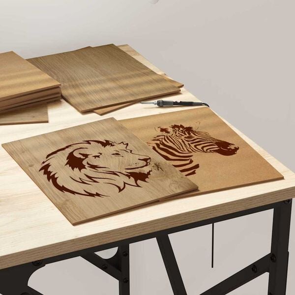 vidaXL Panneaux d&eacute;coratifs 50 pcs Ch&ecirc;ne artisanal 21 x 30 x 0,27 cm