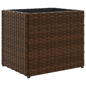 vidaXL Jardini&egrave;re marron 36x30x32 cm r&eacute;sine tress&eacute;e