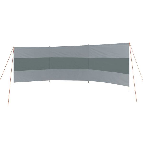Bo-Camp Brise-vent Popular 500x140 cm Gris et anthracite