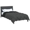 vidaXL Duvet d'hiver Noir et anthracite 200 x 135 cm Microfibre