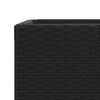 vidaXL Jardini&egrave;re noir 30x30x60 cm r&eacute;sine tress&eacute;e
