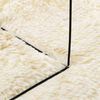 vidaXL Tapis shaggy &agrave; poils longs NAVARRA cr&egrave;me 160x160 cm polyester