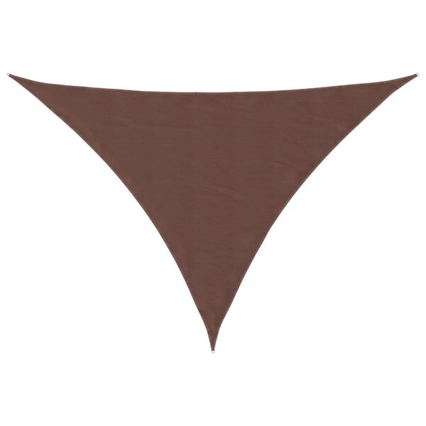 vidaXL Voile de parasol tissu oxford triangulaire 2,5x2,5x3,5 m marron