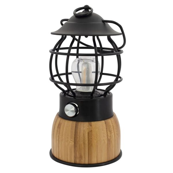 Eurotrail Lampe de camping &agrave; LED Breeze bambou noir