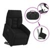 vidaXL Fauteuil inclinable électrique noir tissu microfibre