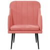 vidaXL Fauteuil Rose 63x76x80 cm Velours