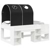 vidaXL Lit avec Tunnel 3 pc Blanc et noir Bois d'ing&eacute;nierie