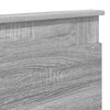 vidaXL T&ecirc;te de lit Gris Sonoma 200 cm Bois d'ing&eacute;nierie